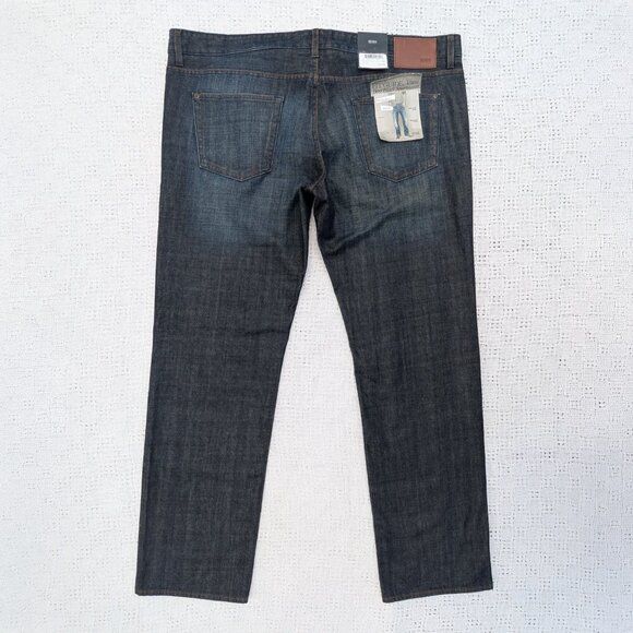NWT BOSS Hugo Boss Black Label Kansas Regular Fit Jeans Size 42x34 - Picture 10 of 11
